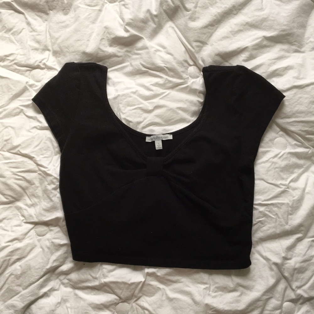 Black crop top